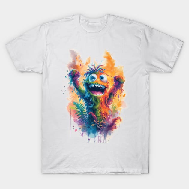 Silly Forest Spirit Monster T-Shirt by TNM Design